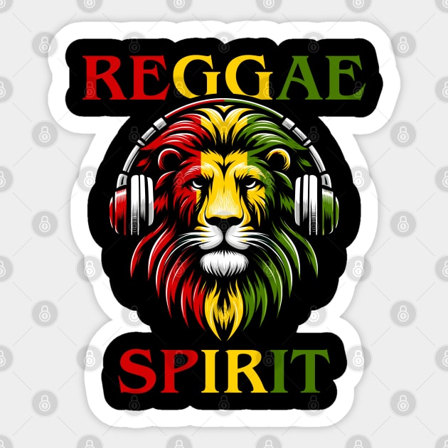 Reggae Spirit Sticker by eighttwentythreetees